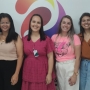 Representantes do Projeto Nutriz de Marechal com a equipe do Banco de Leite (Foto: Divulgação ) 