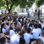 Autoridades do município e Sesi visitaram o educandário para oficializar o início da parceria (Foto: Divulgação ) 