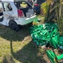 O motorista do carro, menor de idade, foi encaminhado ao hospital em estado grave (Foto: PRF ) 