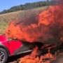 O fogo se alastrou rapidamente  (Foto: Rádio Difusora ) 